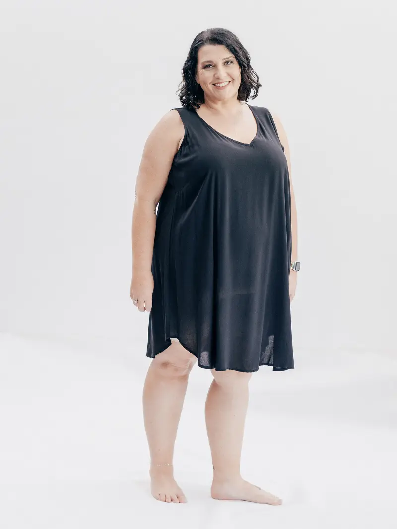 Renee Slip Black Size 20 Front