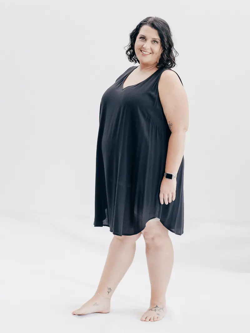 Renee Slip Black Size 20 Side