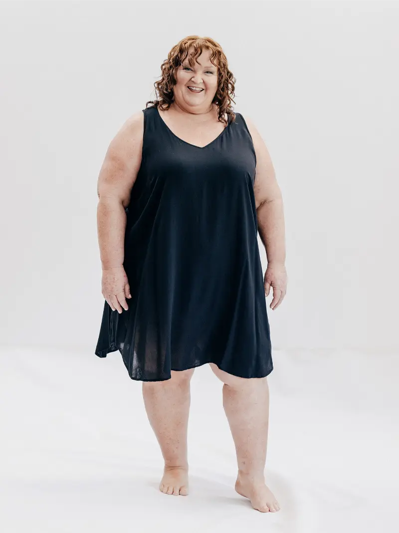 Renee Slip Black Size 22