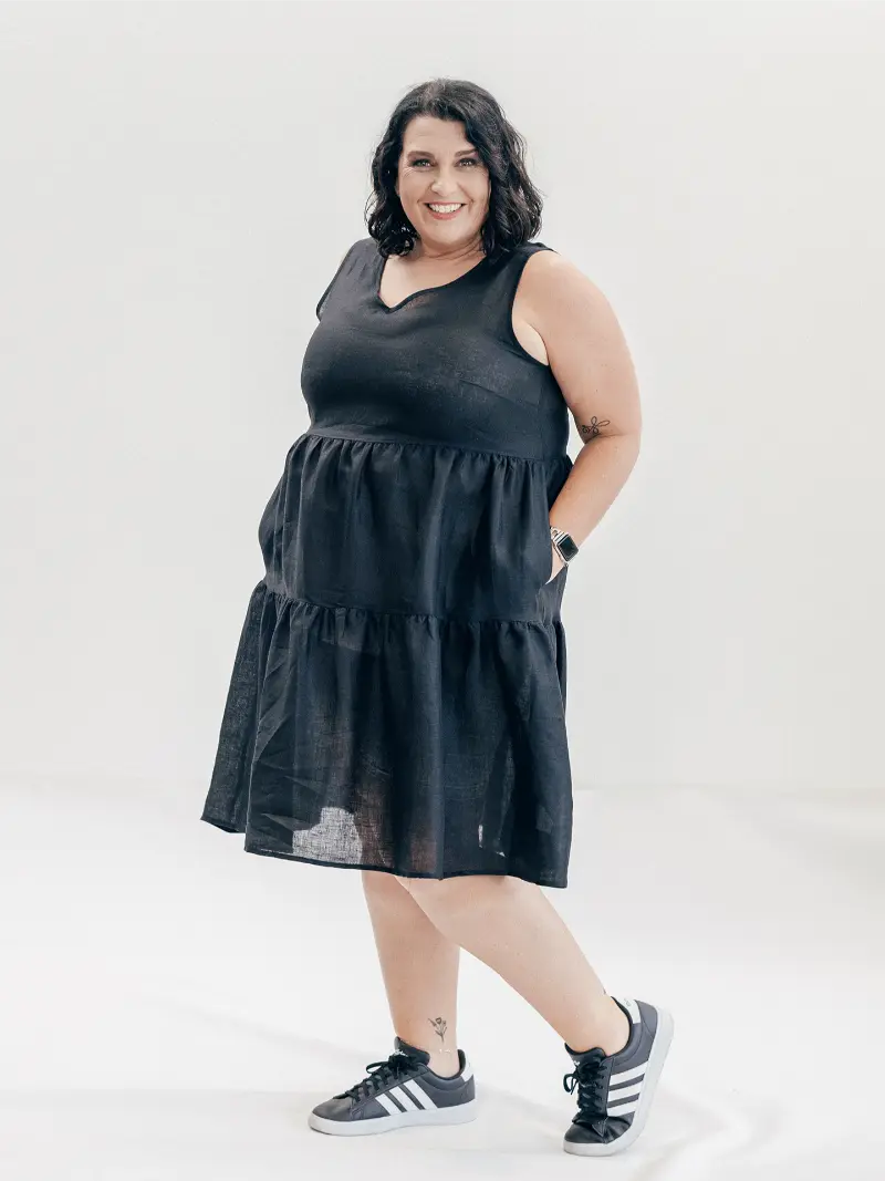 SFJ Amy Dress Black Size 20 Side