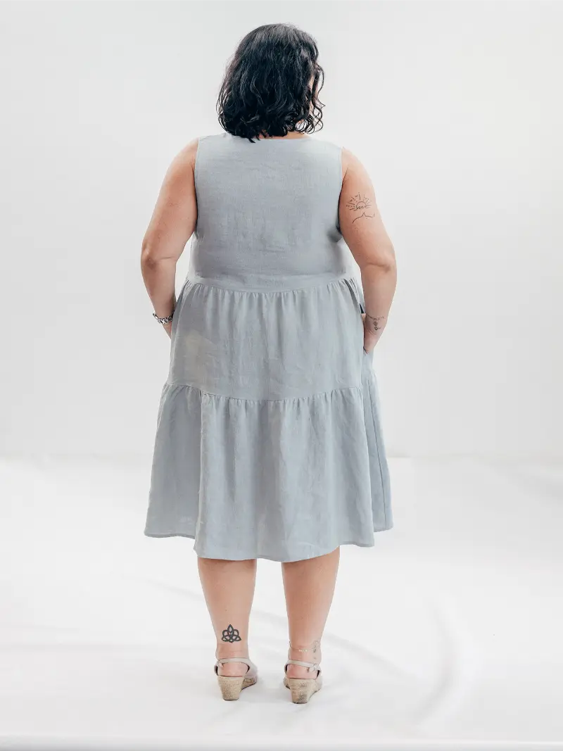 SFJ Amy Dress Seaweed Size 20 Back