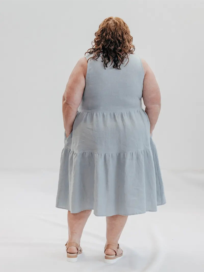 SFJ Amy Dress Seaweed Size 22 Back