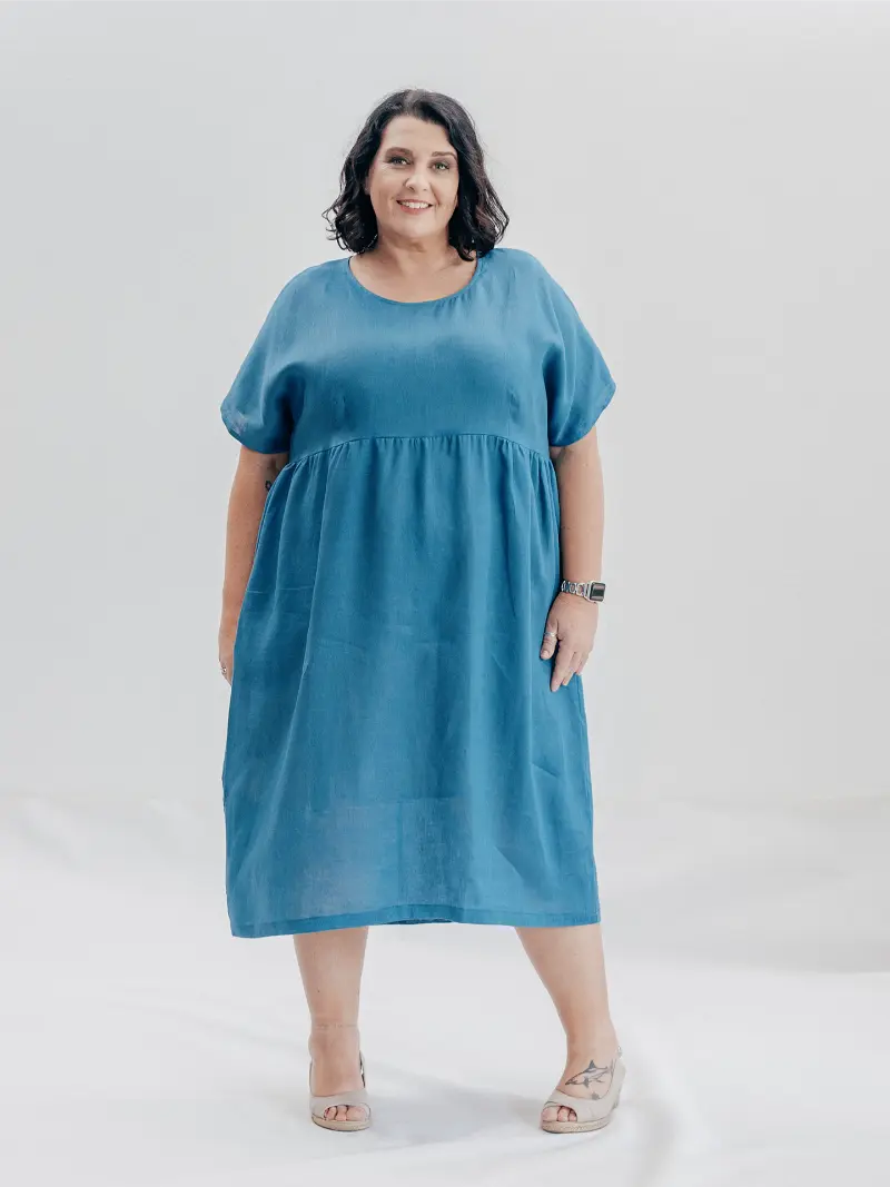 SFJ Josie Dress Deep Sea size 20 Front