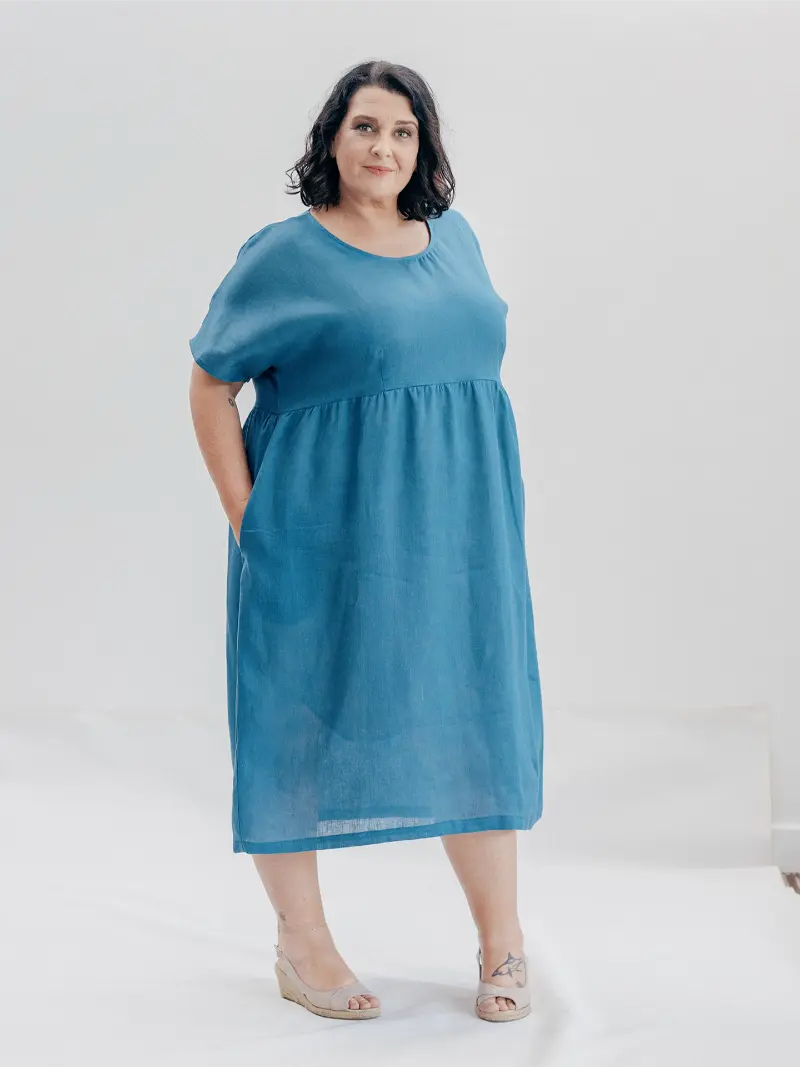 SFJ Josie Dress Deep Sea size 20 Side