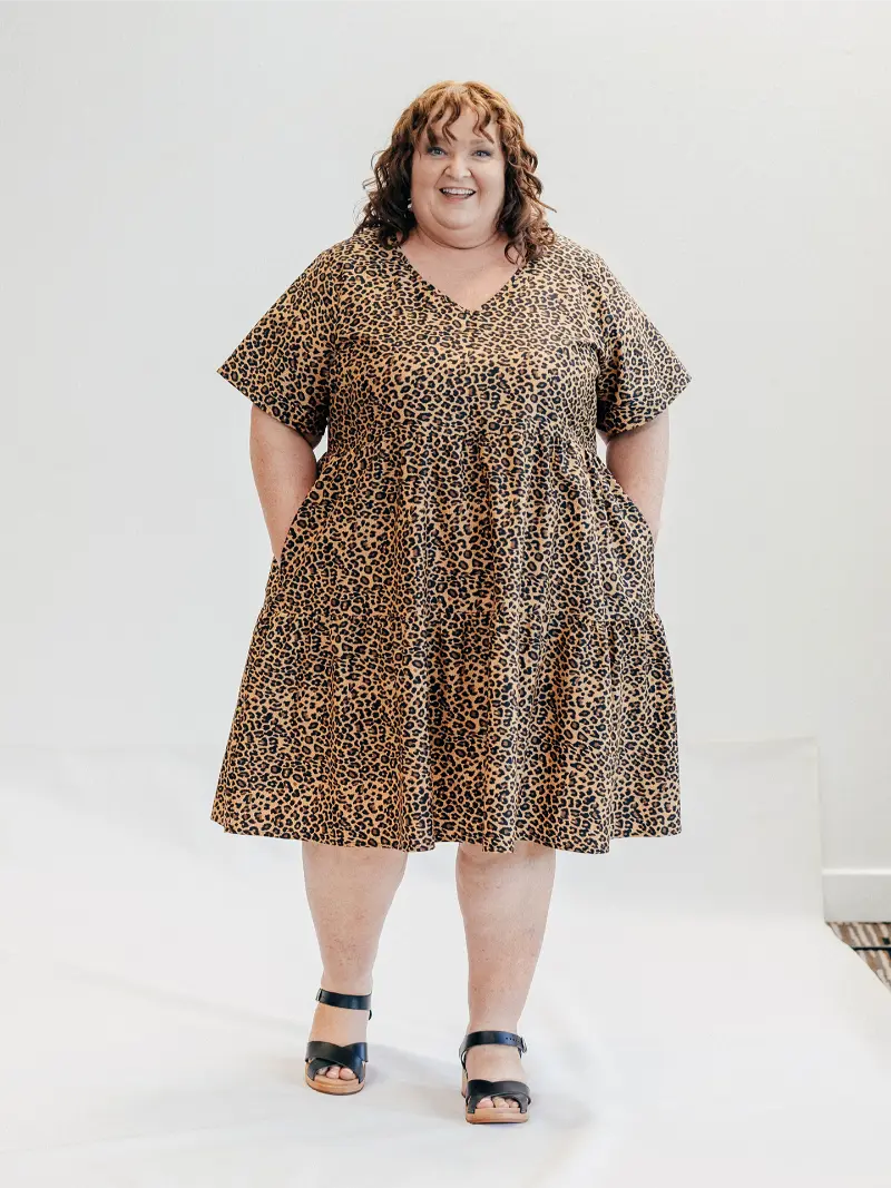 SFJ Lucy Mini Leopard Brown Size 22 Front