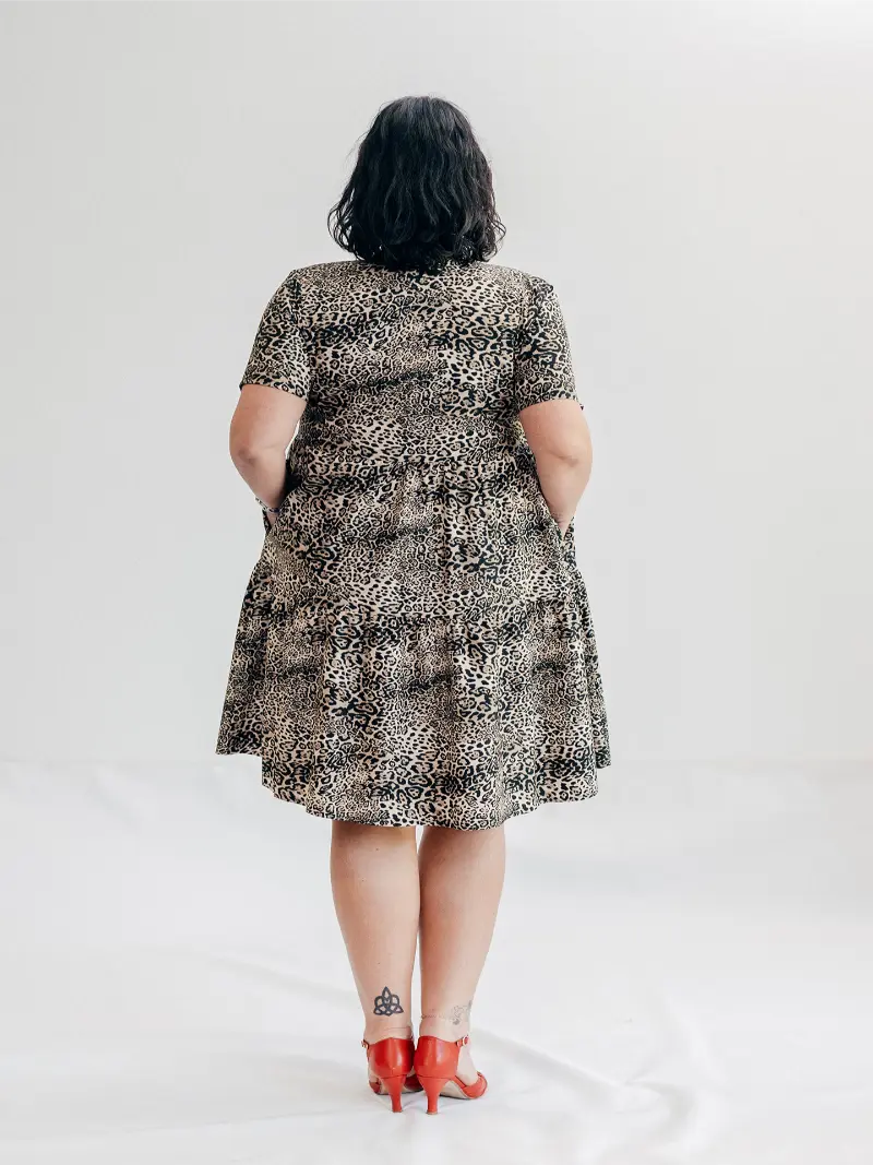 SFJ Lucy Mini Leopard Lynx Size 20 Back